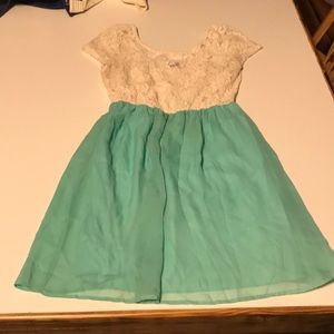 Teen lace top dress